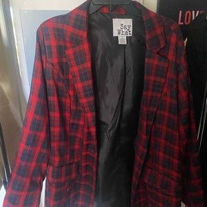 Plaid Blazer
